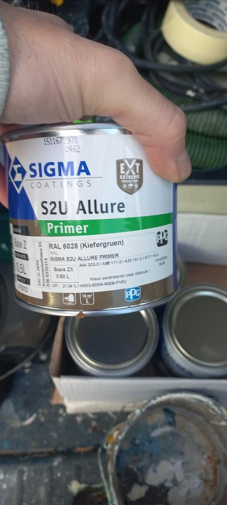 Sigma Primer Ral 6028 Kiefergruen - 0.5L, Ophalen, Nieuw, Verf, Minder dan 5 liter