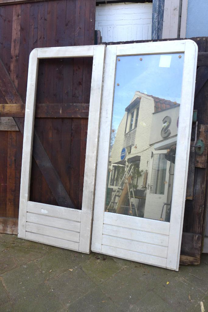 Nieuwe hardhouten dubbele deur, Ophalen, 80 tot 100 cm, Onbekend, Nieuw