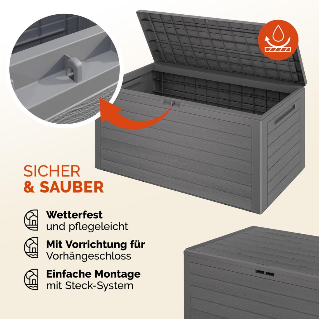 Opbergbox opbergkist tuinkussens kunststof 280L GRTS BEZORGD, Verzenden, Nieuw, Nvt, Nvt