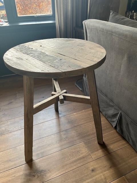 Bijzettafel Aura Peeperkorn, Ophalen, Minder dan 55 cm, Rond, 60 cm of meer