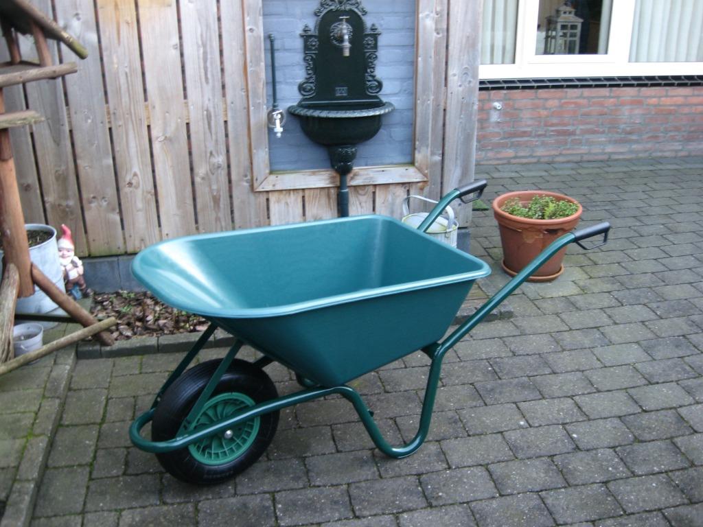 Kruiwagen Met Kunststof Bak. Ook Met Gegalvaniseerde Bak., Tuin en Terras, Kruiwagens, Ophalen, Nieuw, Handmatig, Eenwielig