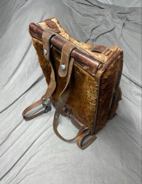 Vintage Rugzak met Haar van een koe, Overige merken, Gebruikt, 25 tot 40 cm, Ophalen of Verzenden