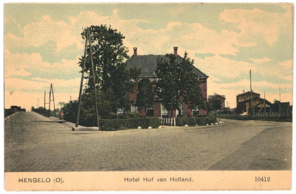 966128 Hengelo Ov Hotel Hof van Holland begin vorige eeuw, Ophalen of Verzenden, Voor 1920, Ongelopen, Overijssel