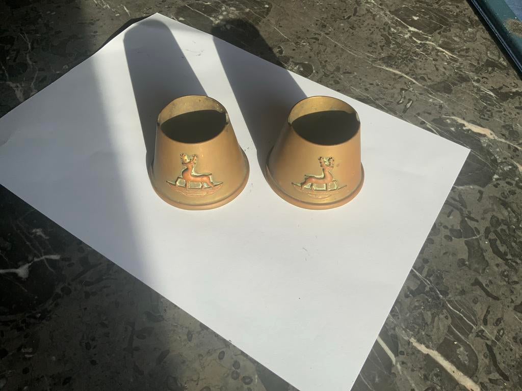 WOI Trench Art Granaat Potjes, Ophalen of Verzenden