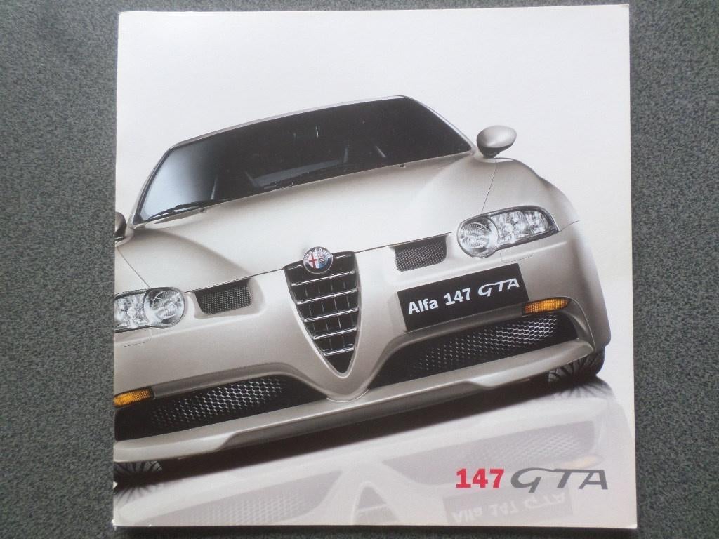 Alfa Romeo 147 GTA Brochure, Ophalen of Verzenden, Zo goed als nieuw, Alfa Romeo