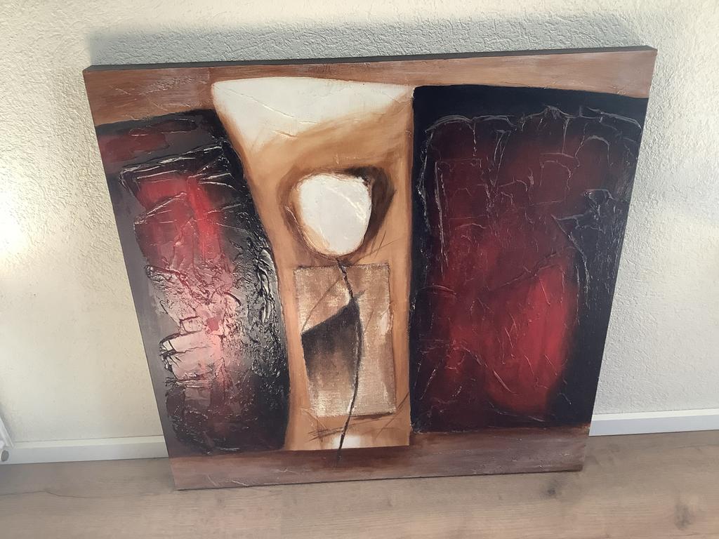 Cobra Stijl Schilderij - Abstract Kunstwerk, Ophalen