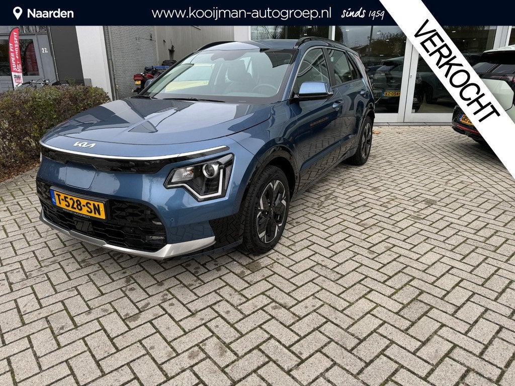 Kia Niro EV DynamicLine 64.8 kWh | Adaptieve cruise control, Auto's, Gebruikt, 750 kg, Leder en Stof, Origineel Nederlands