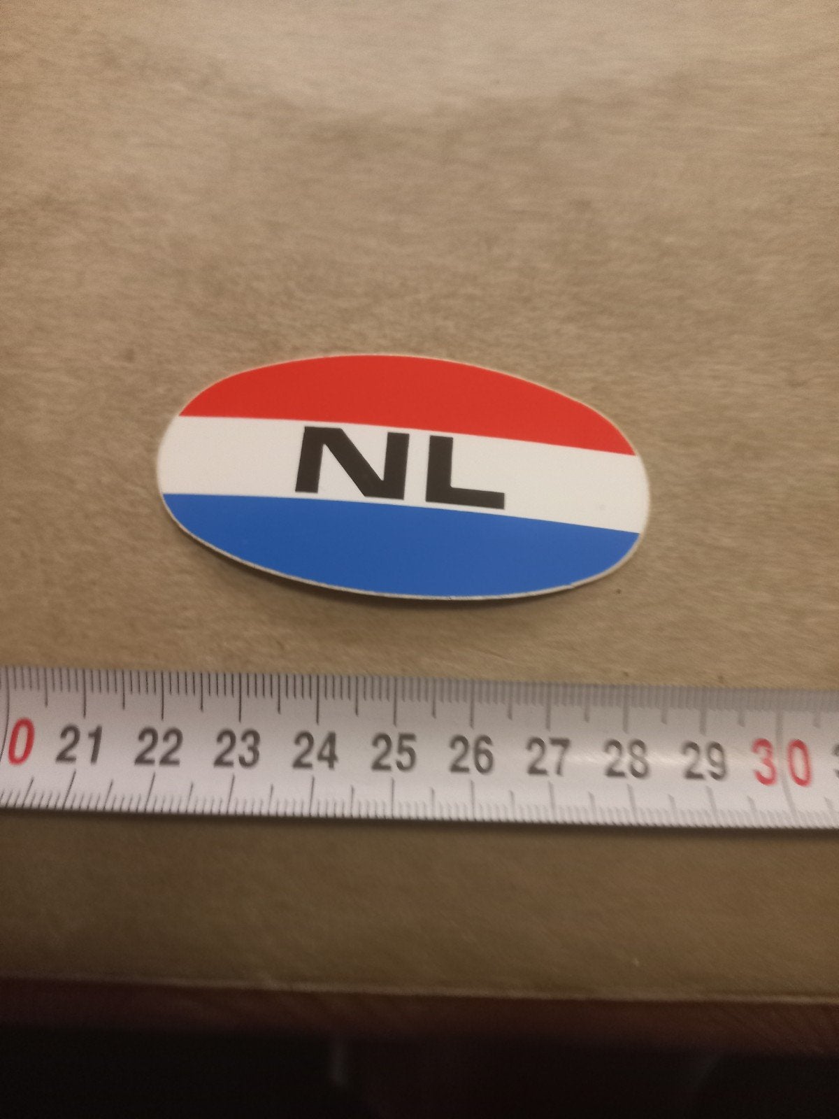 NL sticker - Nederland vlag ovaal, Ophalen of Verzenden
