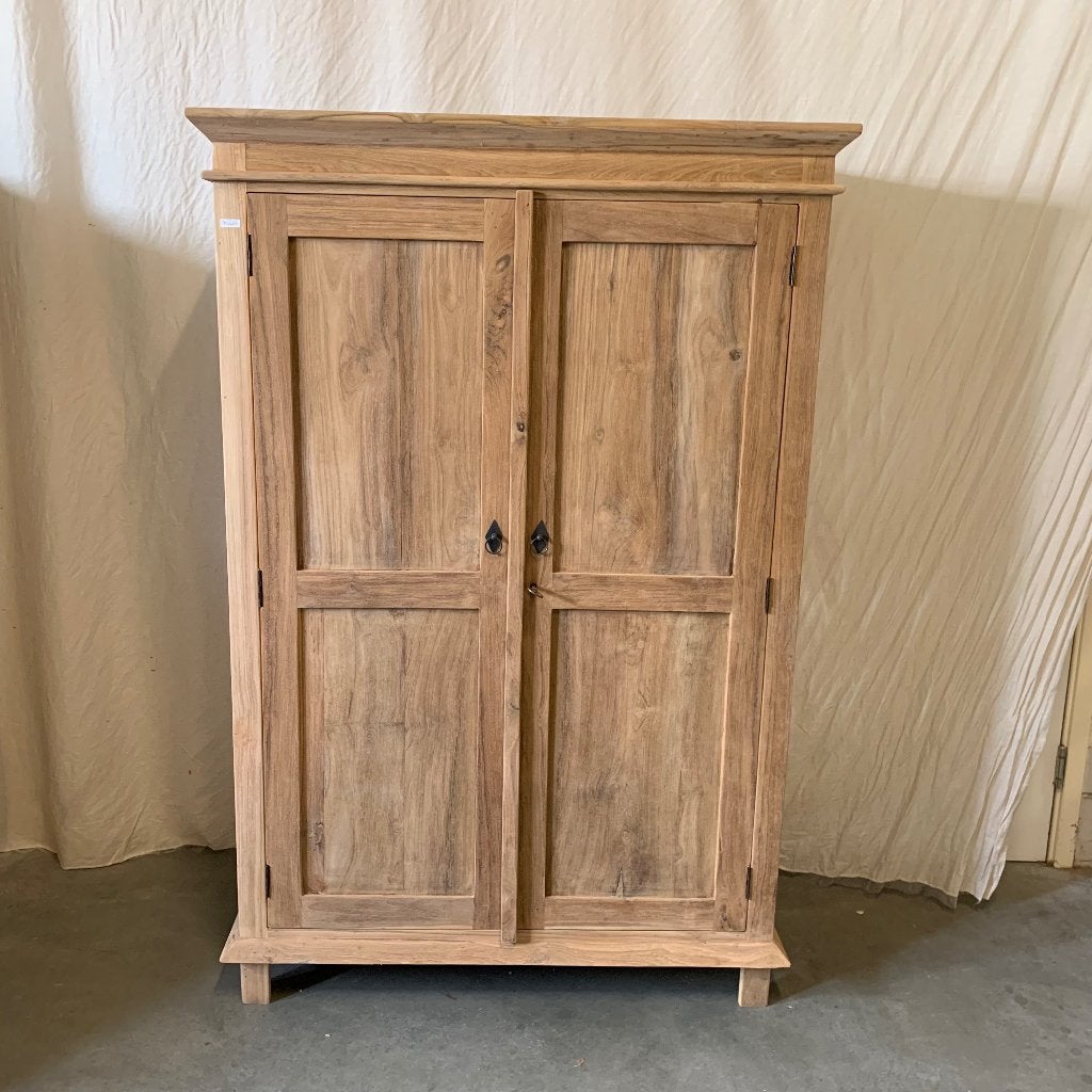 meidenkast / kledingkast – teak - Gratis bezorgd, TTM Wonen, Meubels – (Perzische) Tapijten en Woonaccessoires, Met deur(en), Taag 63, 2491 CS, Den Haag (Forepark)