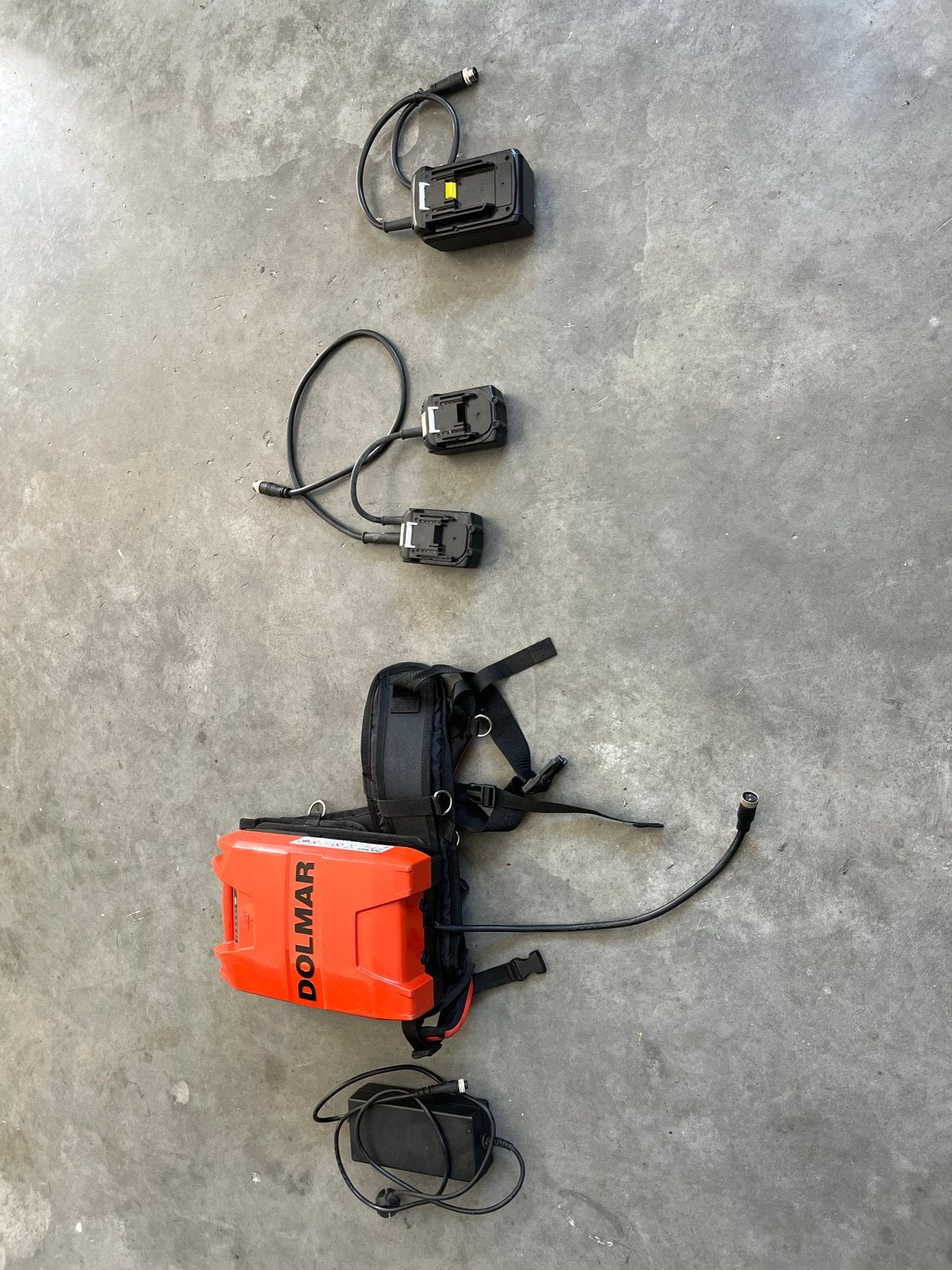 Dolmar Rugdrager Accu met toebehoren, past ook op Makita, Ophalen, Gebruikt