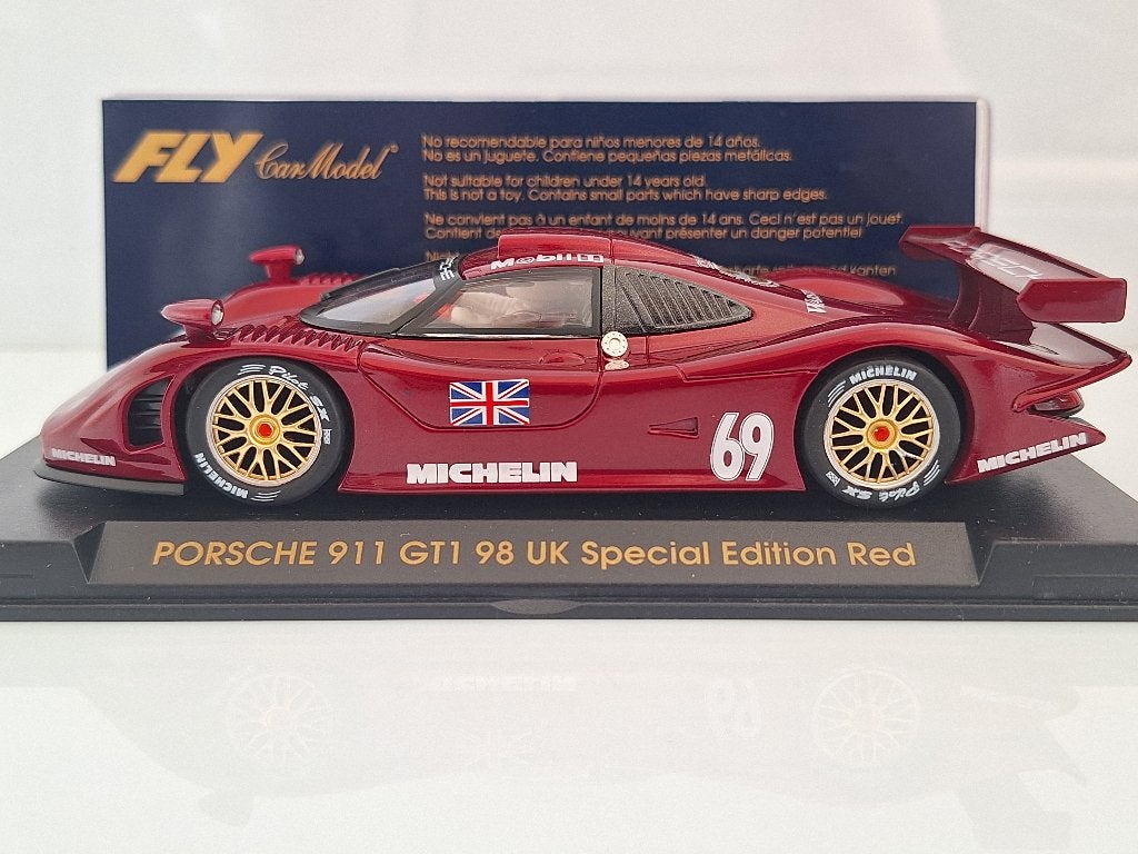 Fly Porsche 911 Gt1 Uk Special Edition Ref Nr E72, Overige merken, Racebaan, Fly, Nieuw