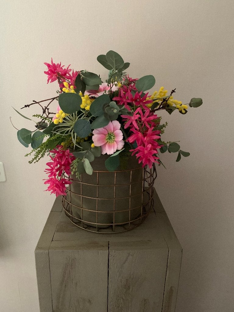 bloemenstuk zijde, Huis en Inrichting, Woonaccessoires | Droogbloemen, Ophalen of Verzenden, Nieuw