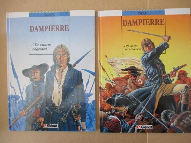 w0061 dampierre 1 t/m 10 hc, Meerdere stripboeken, Ophalen, Gelezen