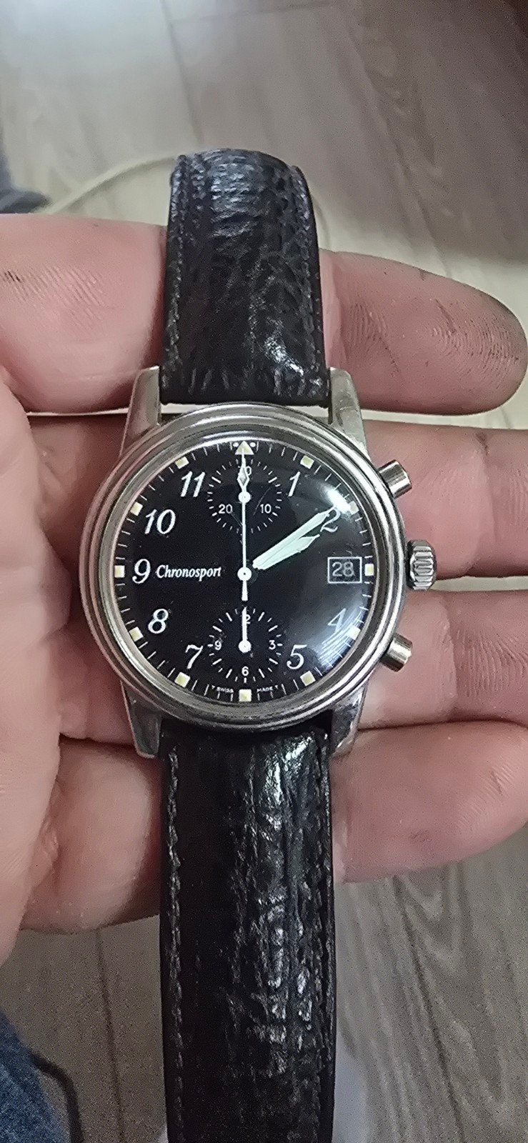 Chronosport Flieger Chronograph 351-65 (Helmut Sinn era), Ophalen of Verzenden