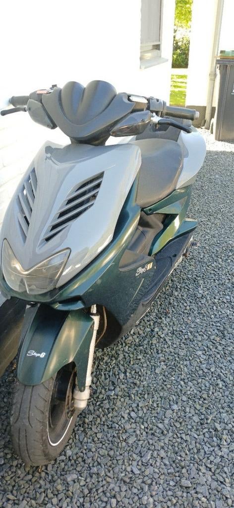 Aerox kappenset jaguar groen en grijs, Ophalen of Verzenden, Gebruikt
