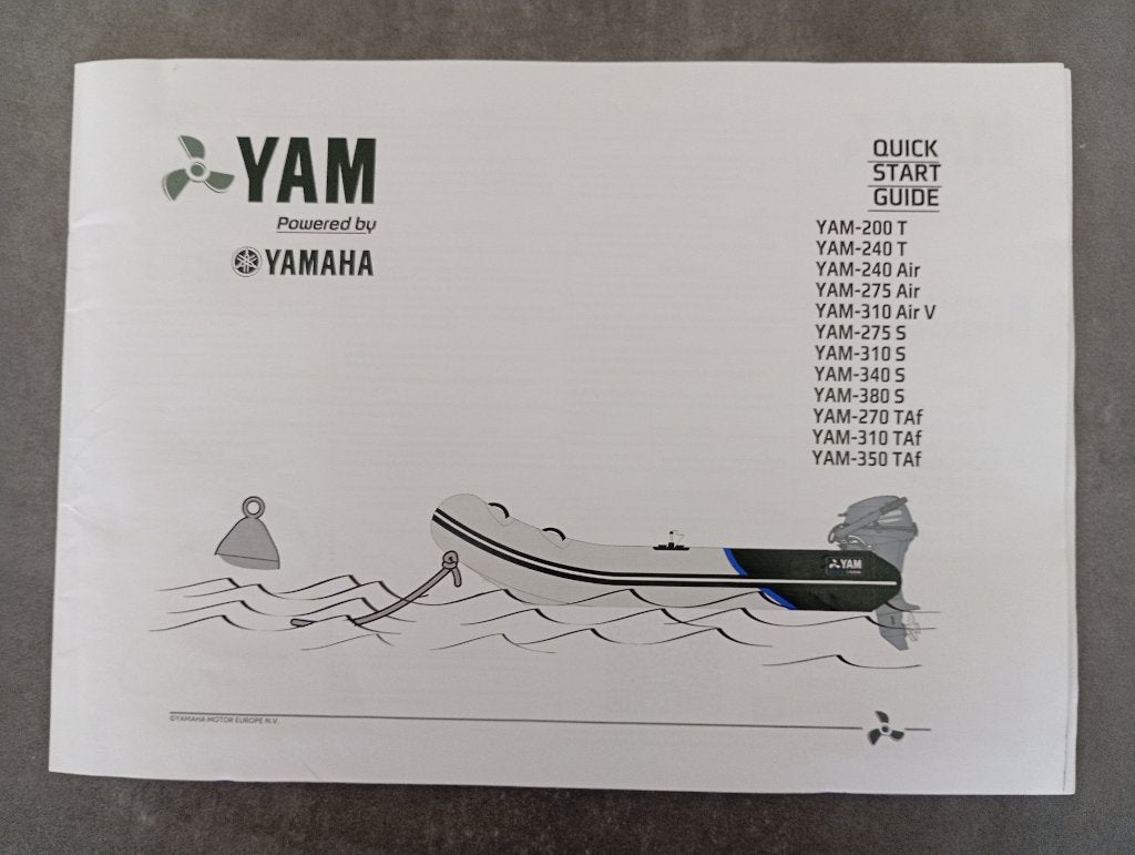 YAM- 340S  Rubberboot, Watersport en Boten, Ophalen, Aluminium, Yam, Zo goed als nieuw
