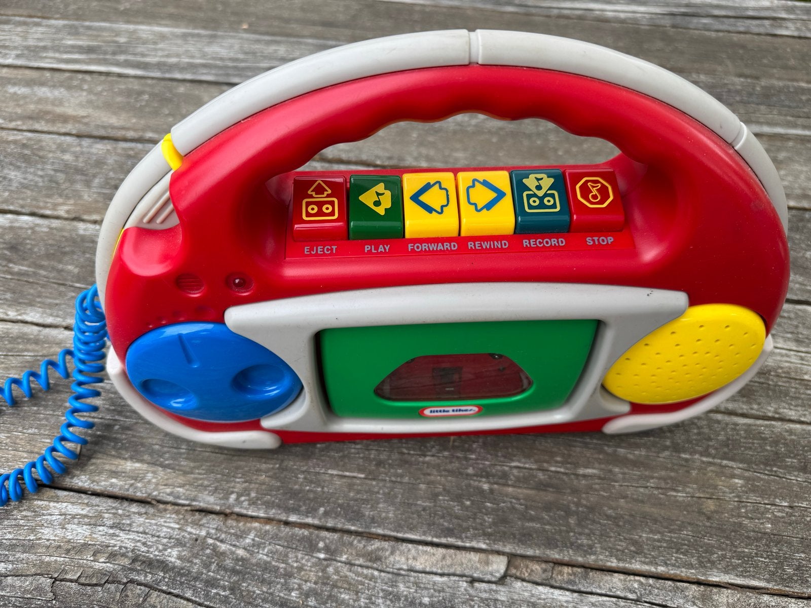 Little Tikes Cassettespeler met microfoon, Ophalen of Verzenden, Gebruikt, Overige typen, Met geluid