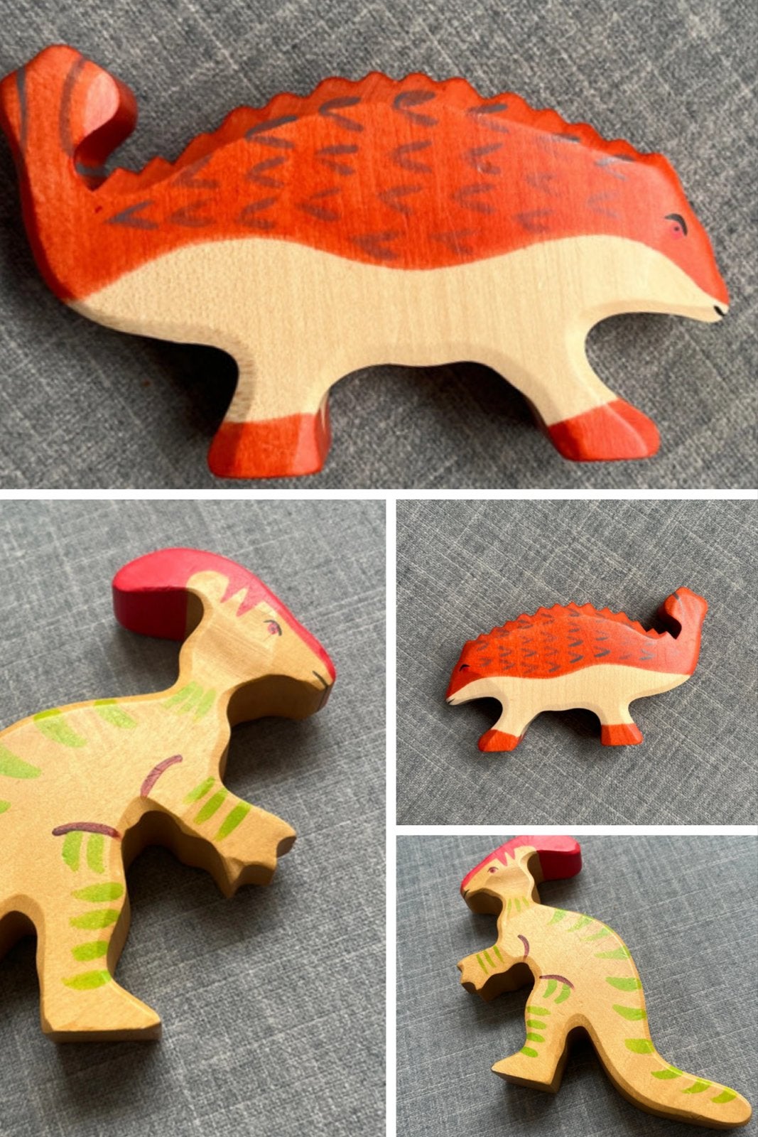 Holztiger Houten Dinosaurus Speelfiguren, Ophalen of Verzenden, Zo goed als nieuw, Overige typen
