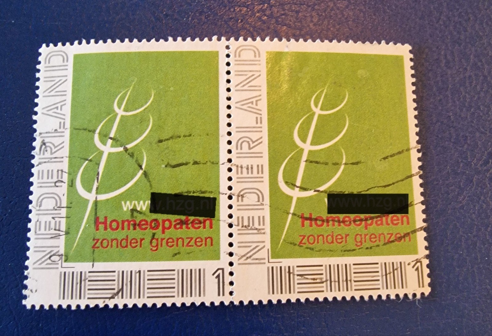 kv958 persoonlijke postzegel - paartje homeo, Ophalen of Verzenden, Na 1940, Gestempeld