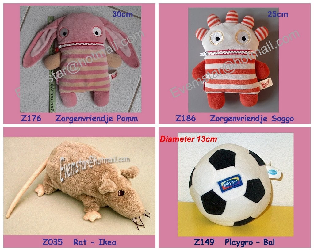 Schmidt zorgenvriendje Pomm Saggo Rat Ikea Bal Playgro, Ophalen, Zo goed als nieuw, Overige typen