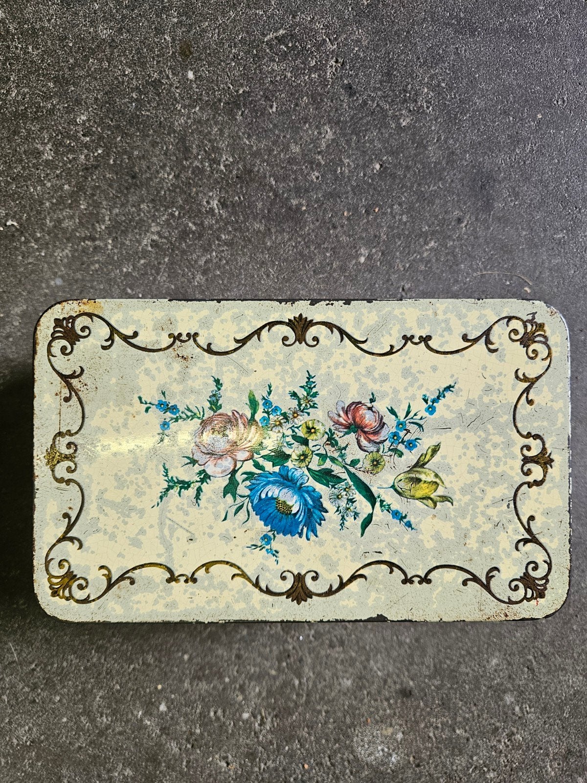 Vintage koektrommel, Verzamelen, Ophalen of Verzenden, Gebruikt, Koek(jes)
