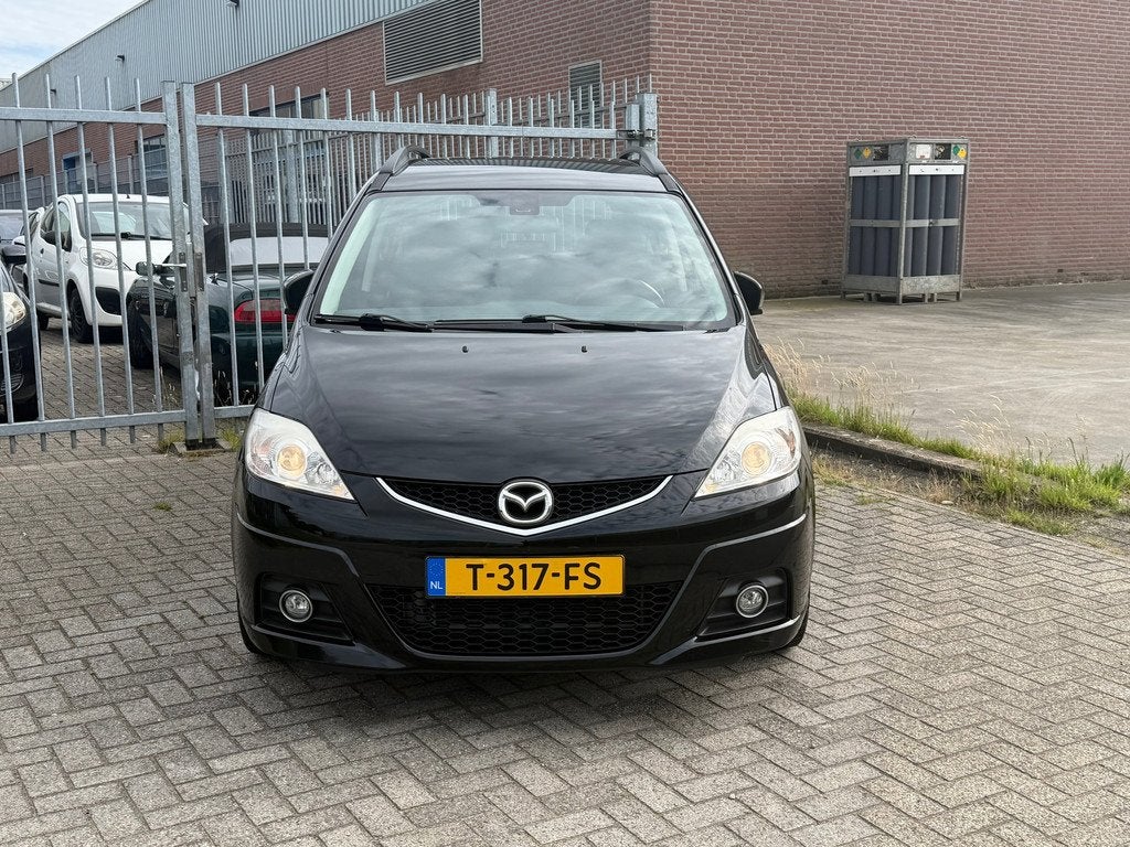 Mazda 5 1.8 S 7 persoons! Airco ECC l TREKHAAK l Stoelverwar, Auto's, Mazda, Stof, Gebruikt, Zwart, 4 cilinders