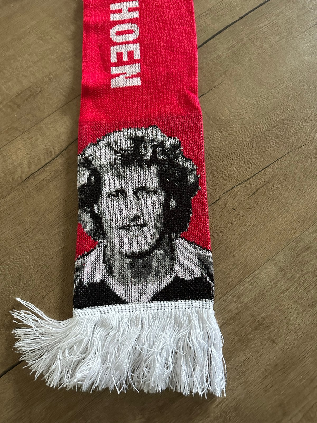 AZ Kees Kist sjaal - 40 jaar Gouden Schoen 1979-2019, Ophalen of Verzenden, Zo goed als nieuw, AZ, Vaantje of Sjaal