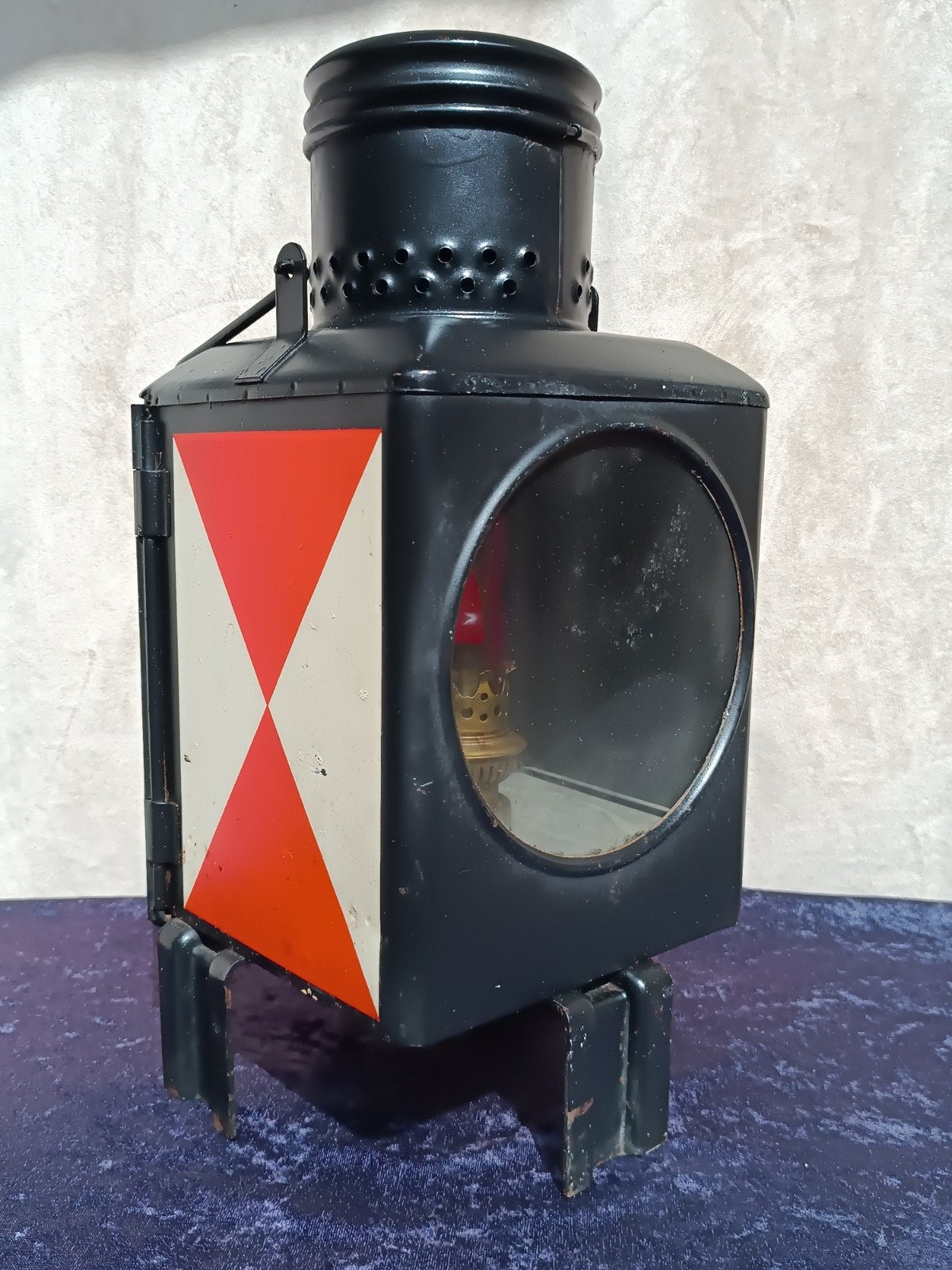 Grote Spoorweg Sein lantaarn/Lamp Duitsland 1983, Ophalen of Verzenden, Zo goed als nieuw, Trein, Overige typen