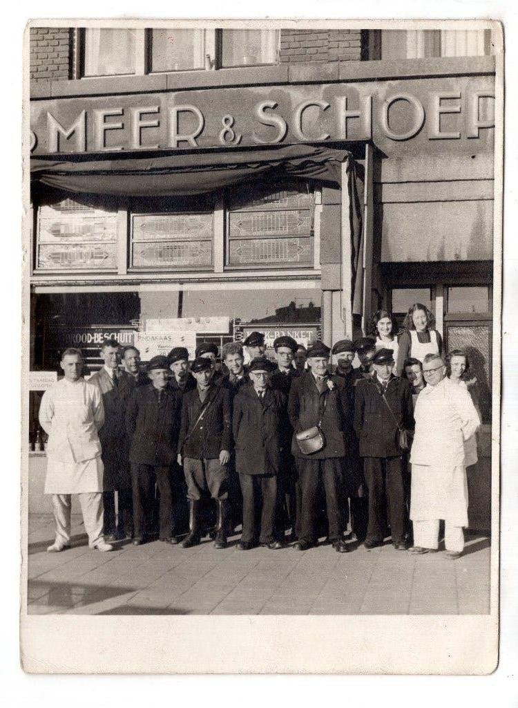 Rotterdam Fotokaart v/d Meer & Schoep Bakkerij, Ophalen of Verzenden, 1920 tot 1940, Ongelopen, Zuid-Holland