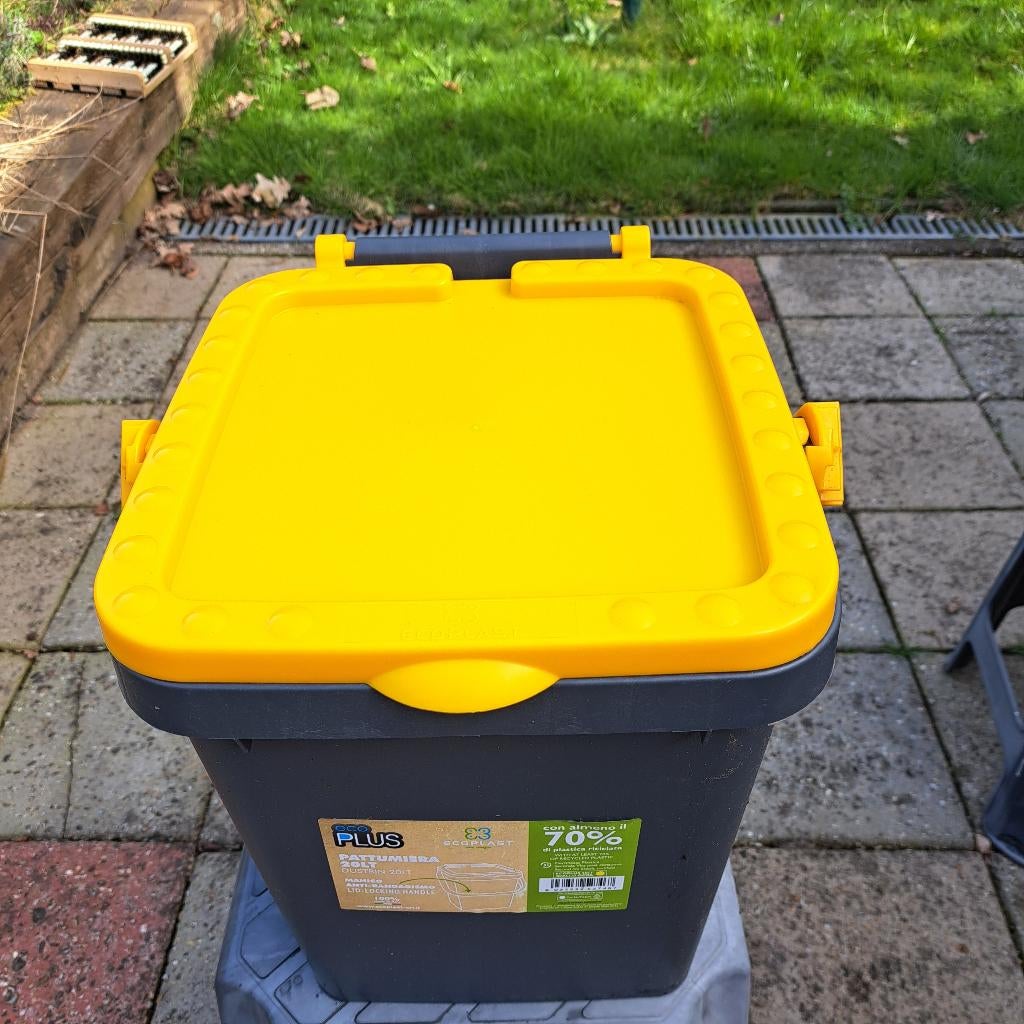 Nieuwe, duurzame afvalbak huis/tuin   20 liter, Ophalen, Nieuw