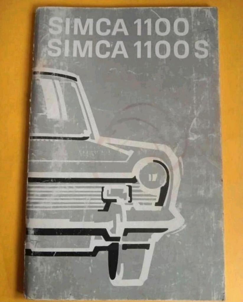 ✅️ ORIGINEEL INSTRUCTIEBOEKJE VOOR SIMCA 1200 & 1100 S, Ophalen of Verzenden
