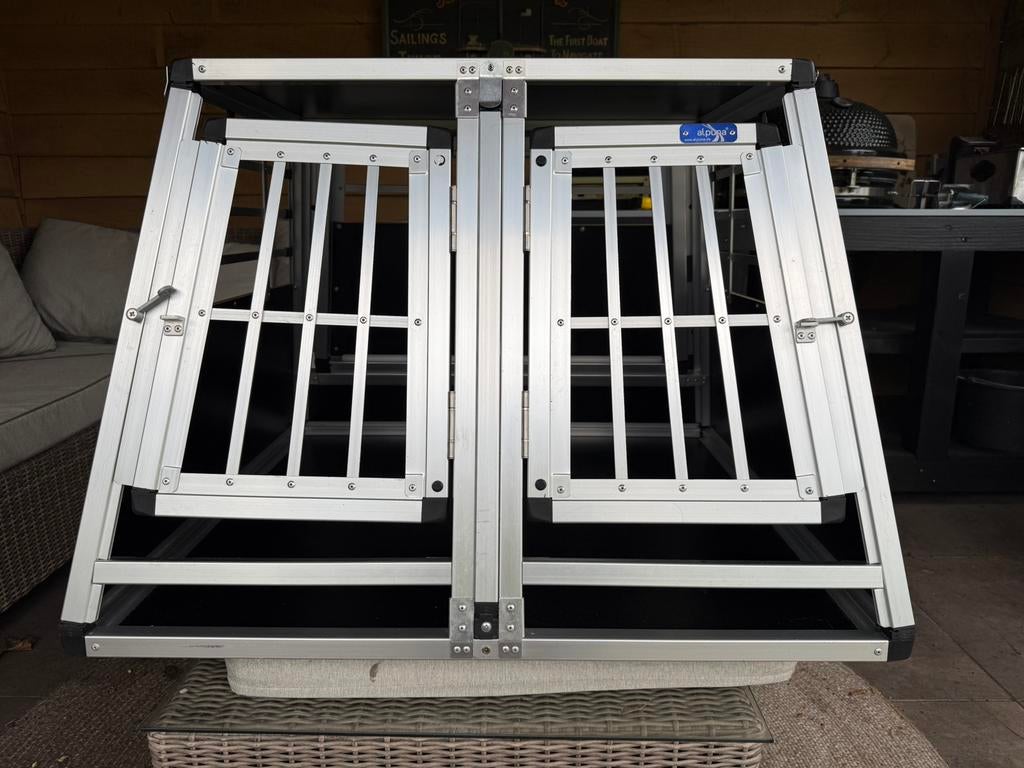 Autobench Alpuna 64 X 73 X 82 HxBxD dubbele deur, Verzenden, Zo goed als nieuw