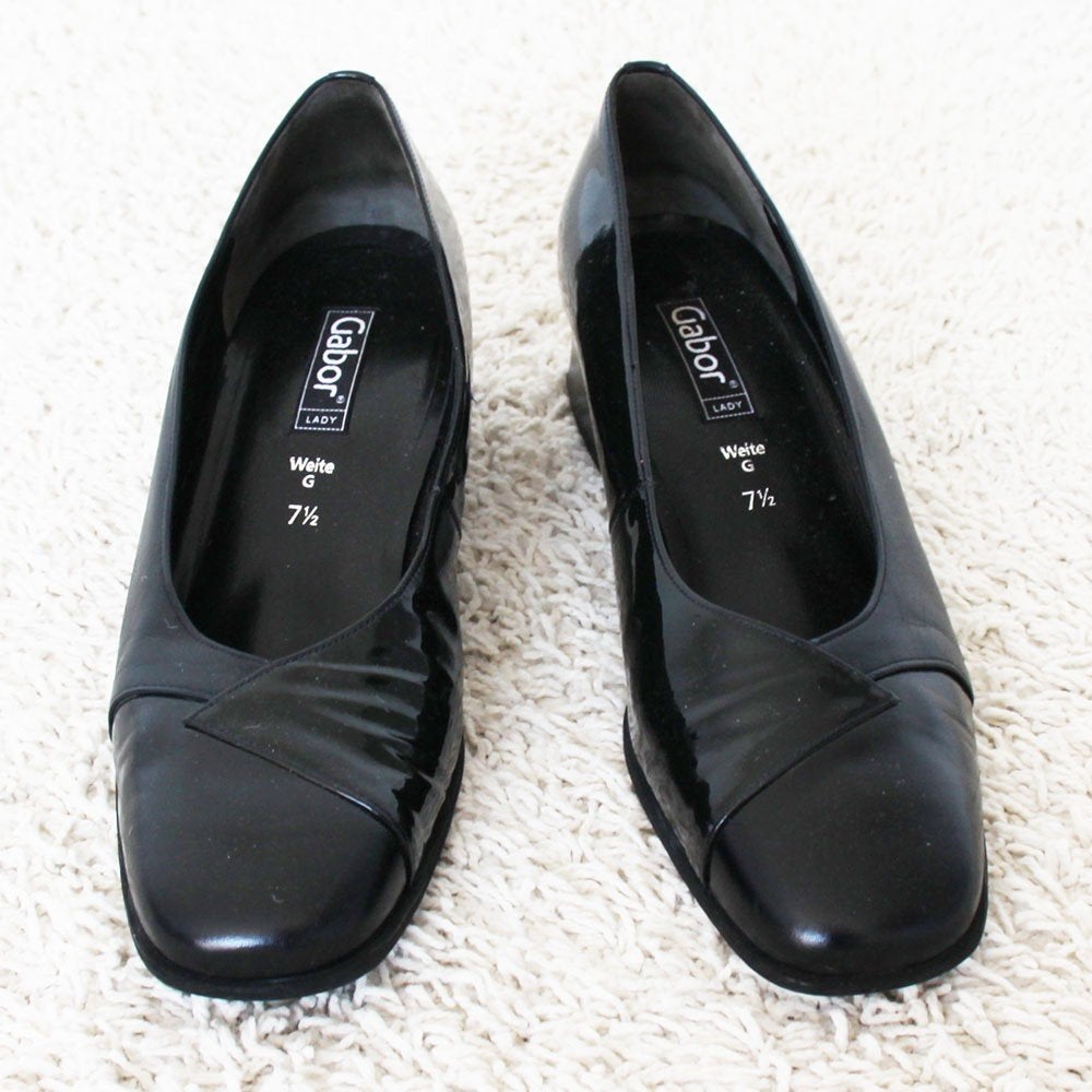 Prachtige Leren Gabor Pumps - 30 (Maat 7½G / 41) € 60,-, Kleding | Dames, Pumps, Zwart, Gabor, Ophalen of Verzenden