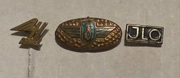 Vintage Speldjes: JLO, Heinkel, Zundapp. Brommermerken  i, Ophalen of Verzenden, Gebruikt, Transport, Speldje of Pin