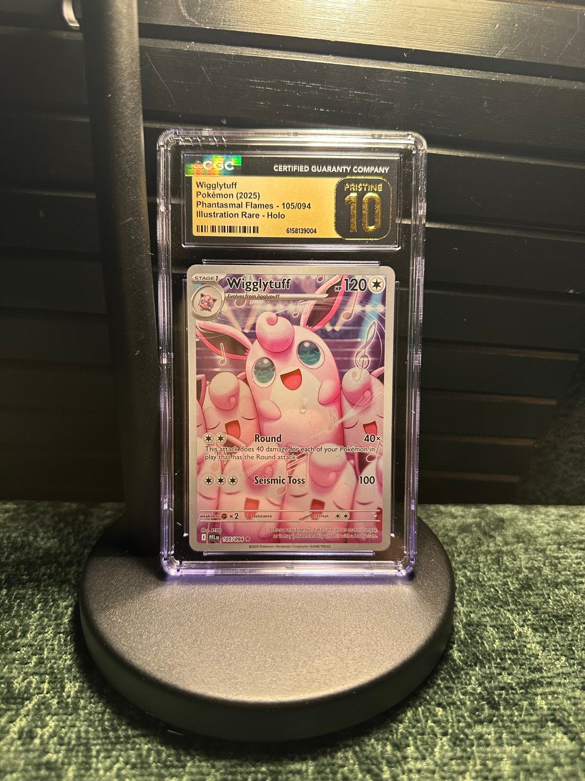 Wigglytuff Pokémon Kaart CGC Pristine 10 - Phantasmal Flames, Ophalen of Verzenden, Nieuw, Losse kaart, Foil