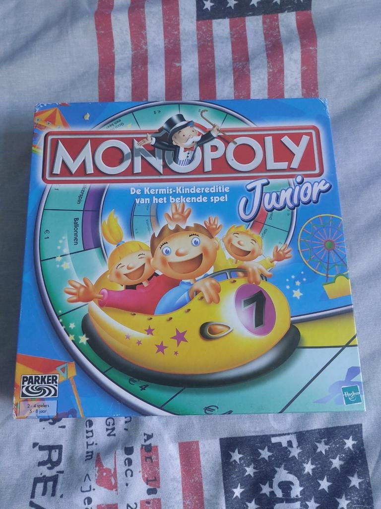 Monopoly Junior De Kermis-Kindereditie, Hobby en Vrije tijd, Gezelschapsspellen | Bordspellen, Ophalen of Verzenden