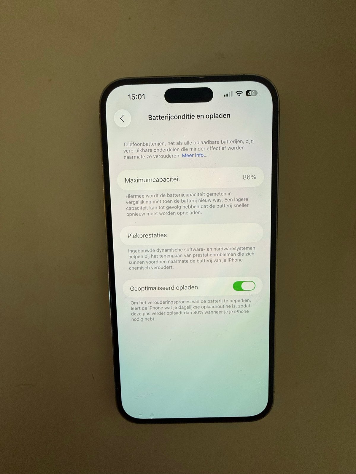 Apple iPhone 14 Pro Max 128GB - Gebarsten achterkant