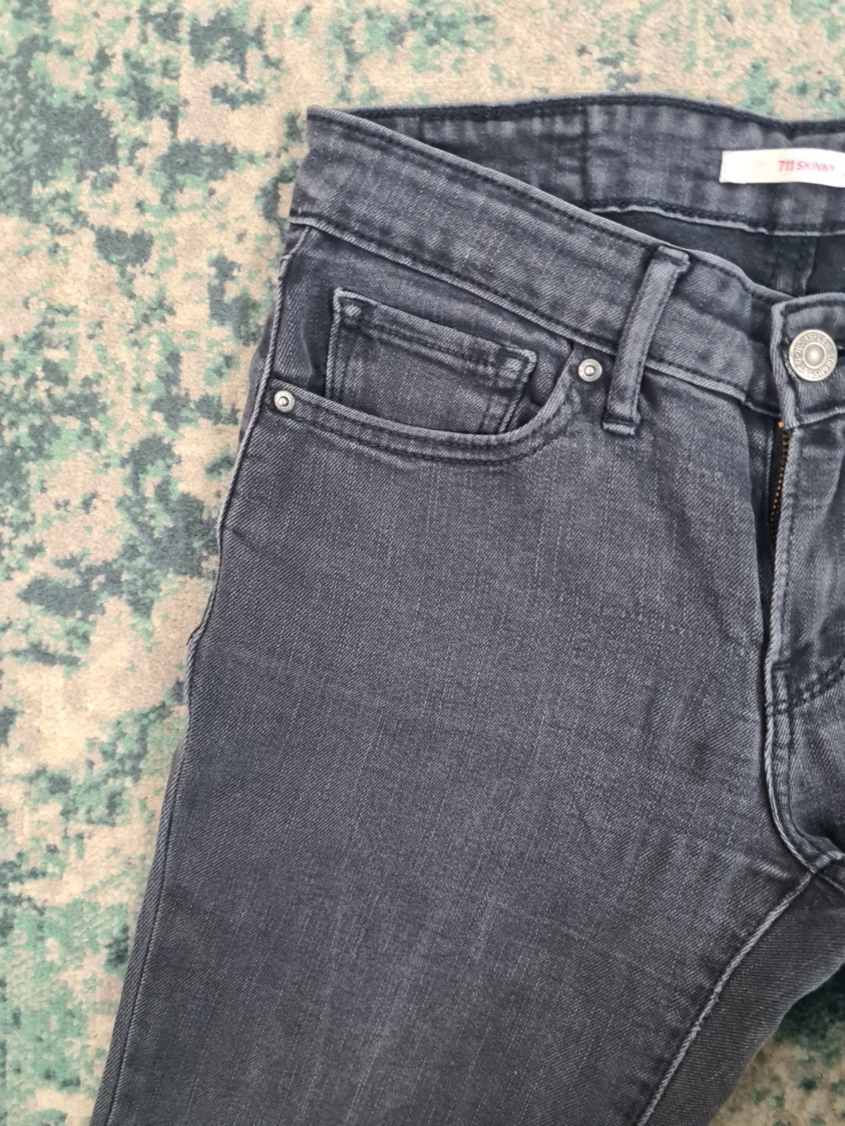 Levi's mile high super skinny W25 L32 Dames Tulsi2532 Zwart, Zwart, Ophalen of Verzenden, W30 - W32 (confectie 38/40), Gedragen