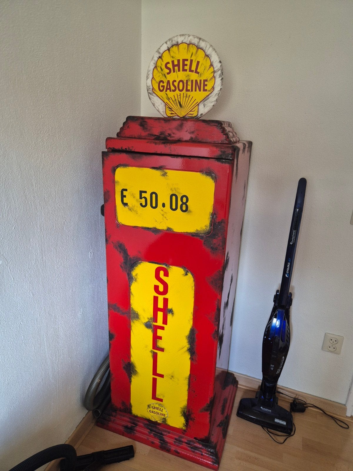 Prachtige SHELL benzinepomp kast - Mancave - Roest effect, Ophalen, Zo goed als nieuw, Overige typen