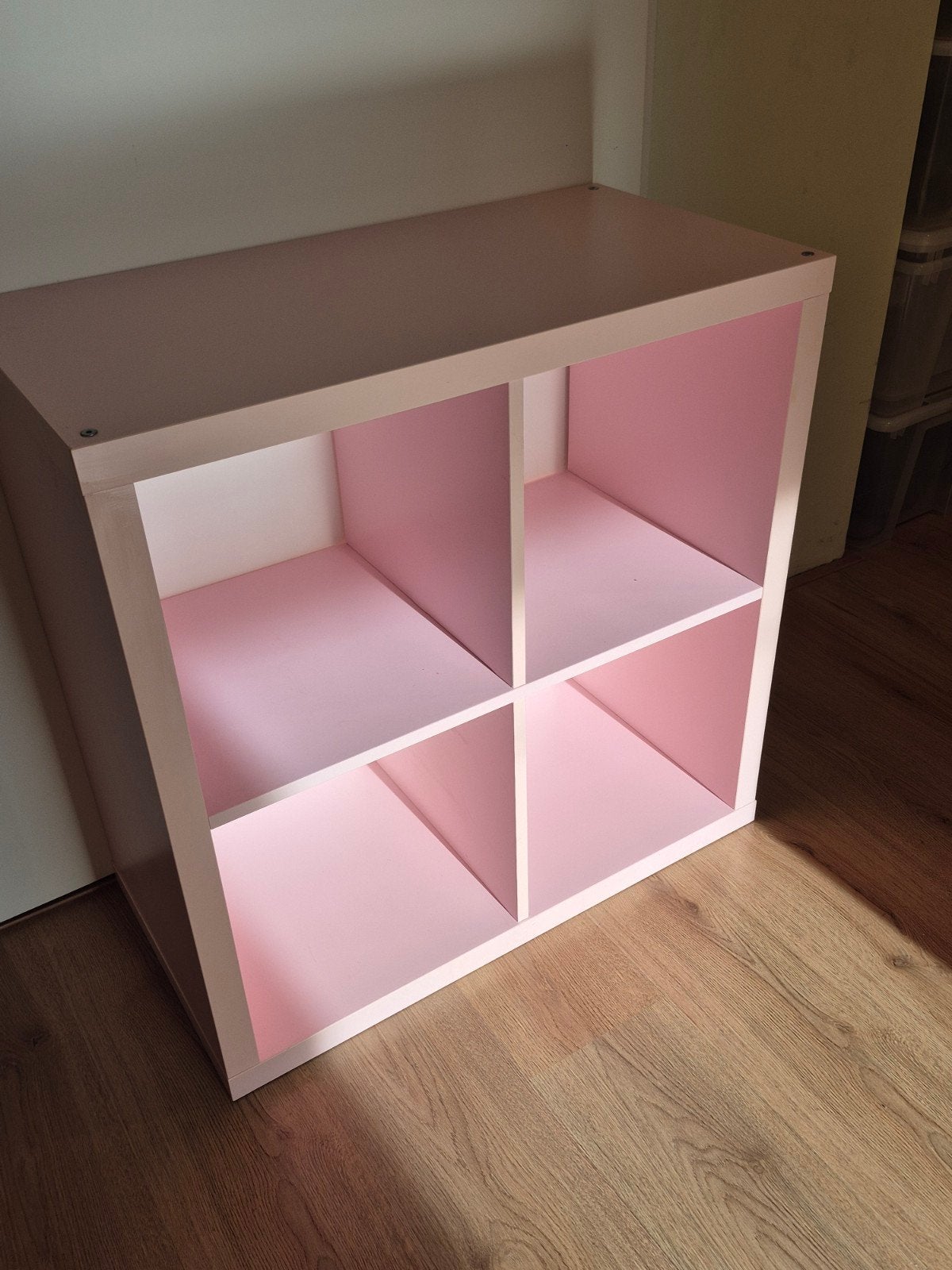 Ikea kallax roze vakkenkast / opbergkast met 4 vakken, Huis en Inrichting, Ophalen, Gebruikt