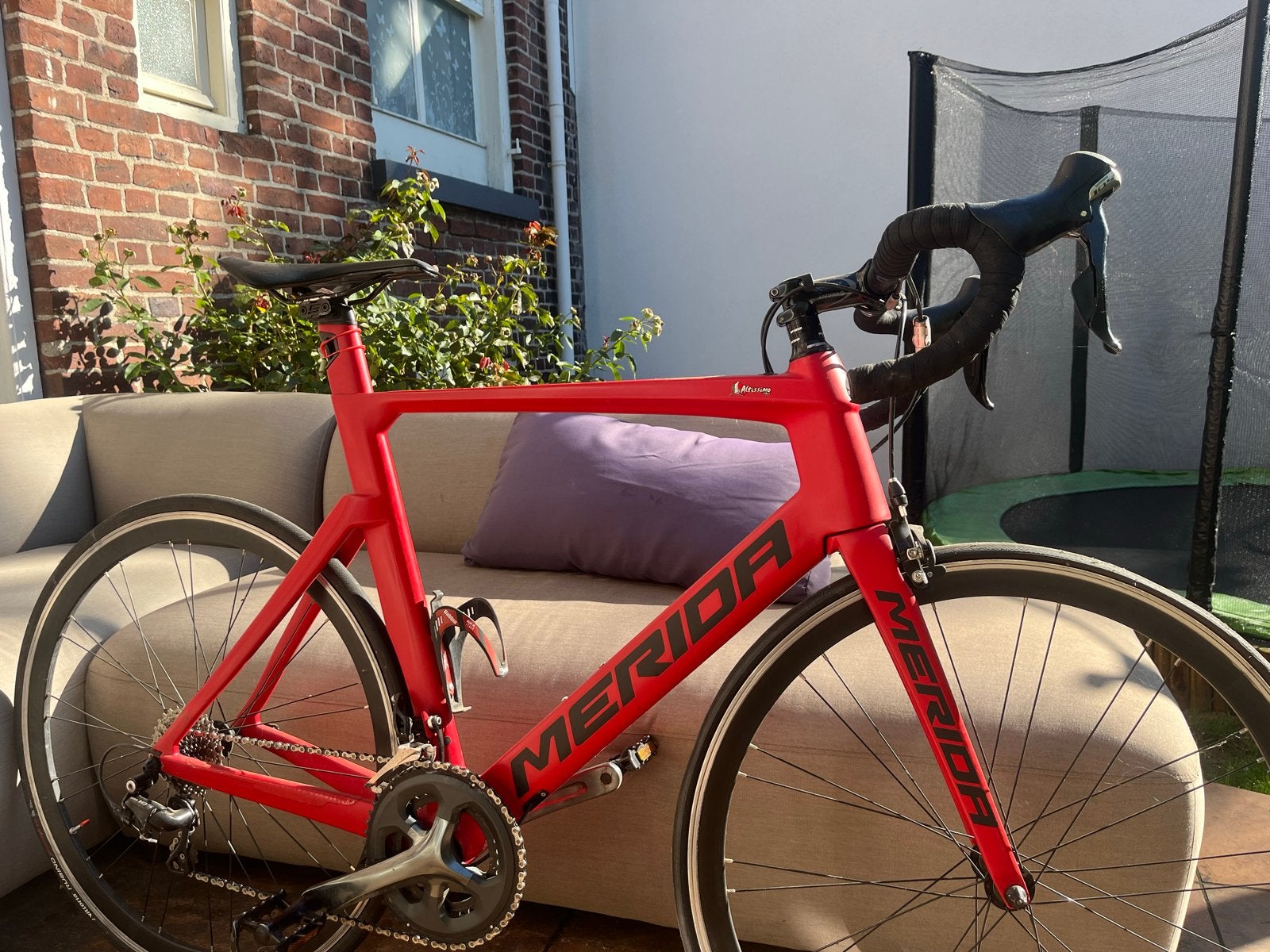 Merida racefiets, rood, zo goed als nieuw, Overige merken, 28 inch, Aluminium, Ophalen of Verzenden