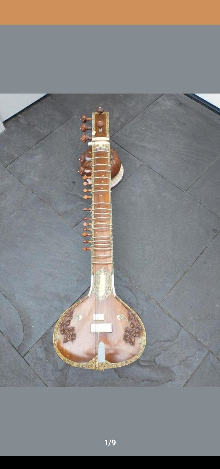 Unieke Sitar Radha Krishna Sharma &Co, Muziek en Instrumenten, Ophalen, Gebruikt, Citer