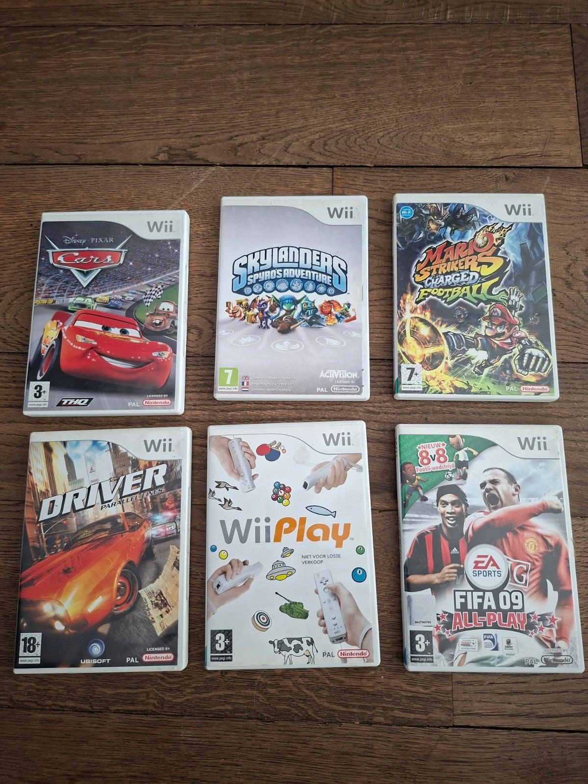 Wii Games: Cars, Mario Strikers, Driver, Wii Play, Ophalen of Verzenden