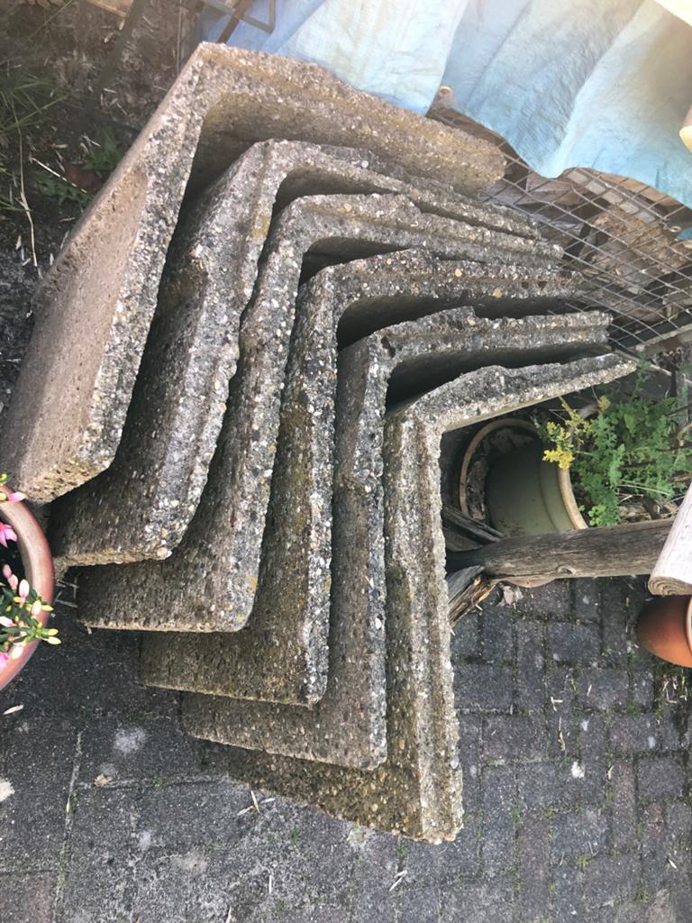 Betonnen nokvorsten van boerderij voor tuin of border, Ophalen, Gebruikt, Minder dan 60 cm, Overige vormen