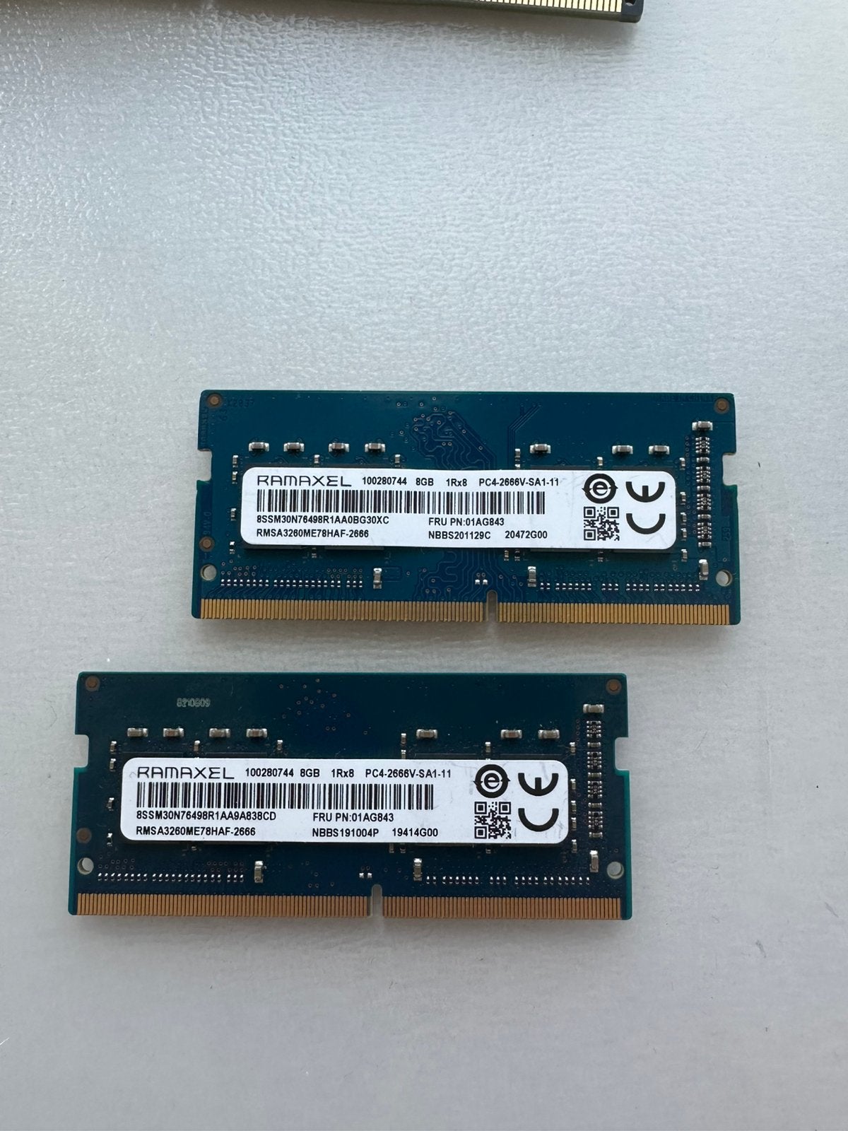 2x 8GB DDR4 SO-DIMM (16Gb), Computers en Software, RAM geheugen, DDR4, Ophalen of Verzenden, Zo goed als nieuw, Laptop