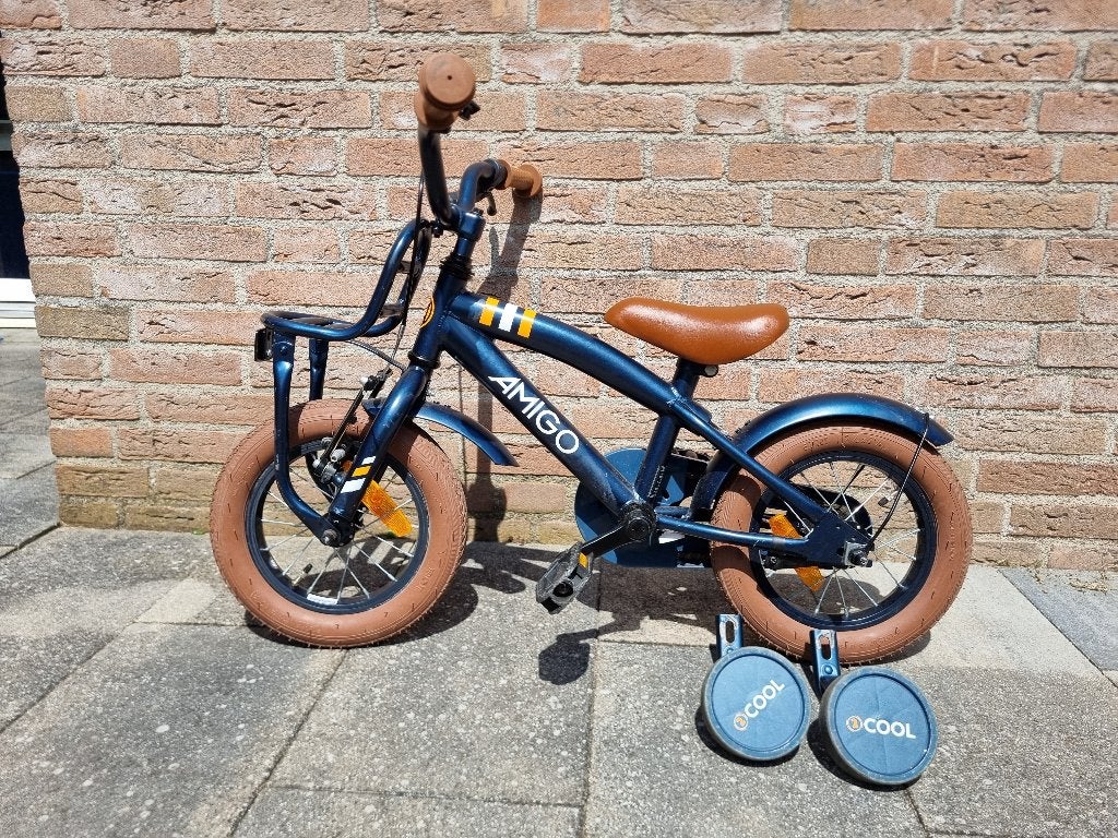 Amigo Kinderfiets 12 inch met zijwieltjes, Fietsen en Brommers, Fietsen | Kinderfietsjes, Ophalen, Terugtraprem, Zijwieltjes, Gebruikt