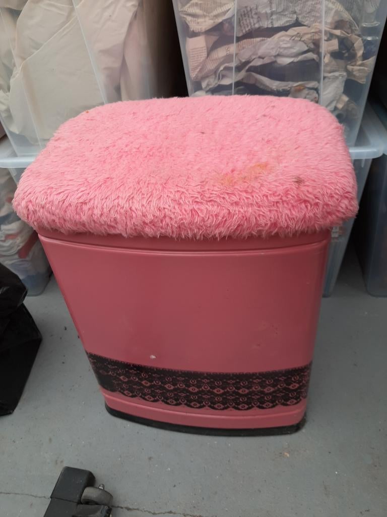 Vintage wasmand, Ophalen of Verzenden, Rond, Minder dan 50 cm, Minder dan 50 cm