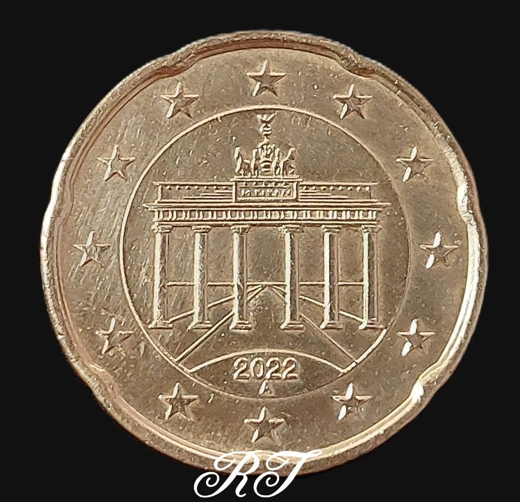 Duitse 20 euro cent munt met letter A uit 2022., Ophalen of Verzenden, Duitsland, 20 cent, Losse munt