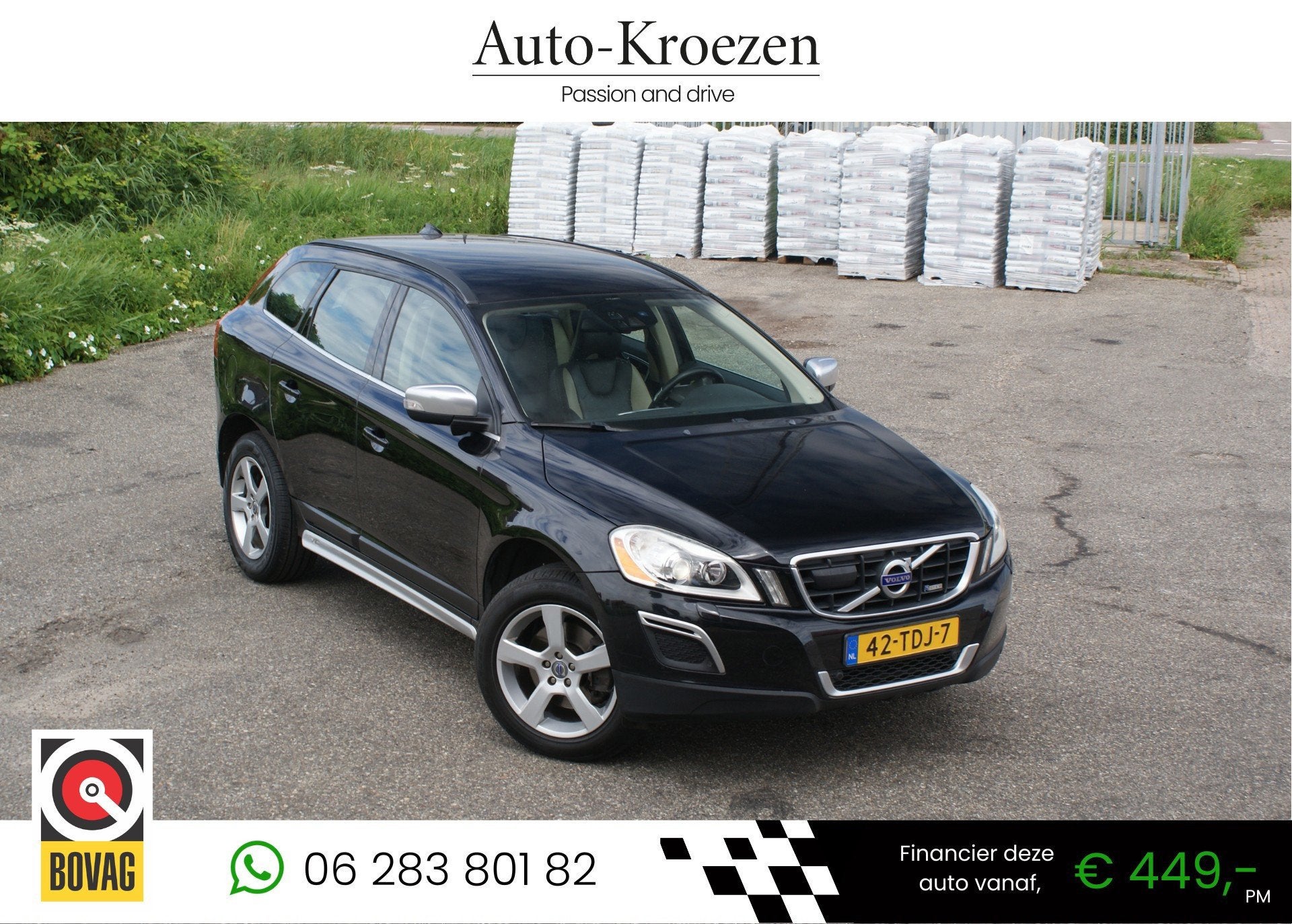 Volvo XC60 2.0 T5 R-Design | 1e Eigenaar | Adaptief cruise |, Auto's, Volvo, Euro 5, 4 cilinders, Zwart, Bedrijf