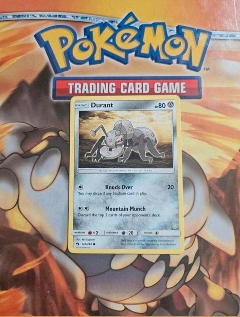 Durant 128/214 Sun&Moon Lost Thunder pokemon kaart, Ophalen of Verzenden, Zo goed als nieuw, Losse kaart